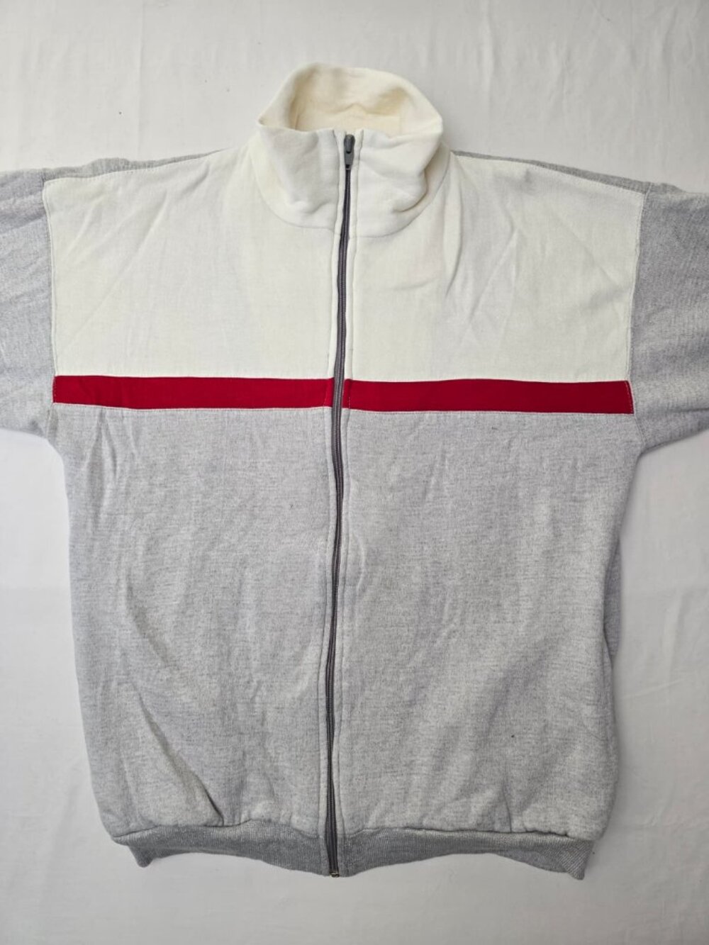 mpulse Vintage Track Jacket – Red, White & Gray – Size M